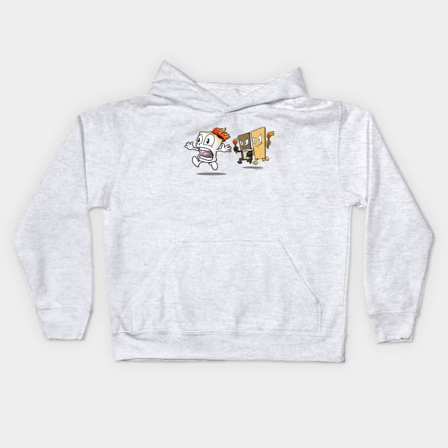 Funny Smores Chase Kids Hoodie by robotface